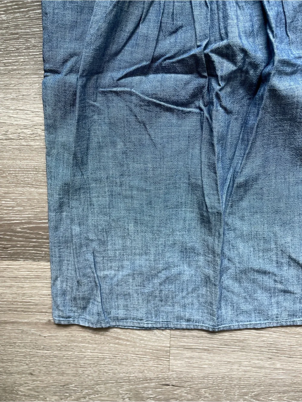 Old Navy Sleeveless Chambray Embroidered Shift Dress - Blue